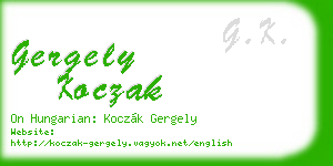 gergely koczak business card